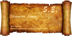 Steurer Emma névjegykártya
